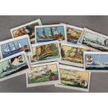 Trade Cards, Transport, a selection of sets to include, New England Confectionery Real Airplane