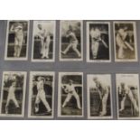 Trade Cards, Cricket, Pattreiouex Real Photos of Famous Cricketers, part set nos 1 - 10 (no 5