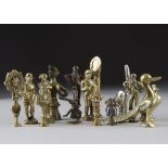 A large collection of over sized tampers, together with smaller figural examples including Nelson,