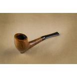 A Cellini briar hand made estate pipe, the sitter, the straight grain with hand cut stem marked to