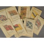 Cigarette Silks, Flags, Wix Kensita British Empire Flags, (approx 80, majority in original