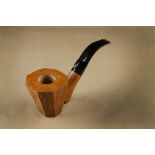 A L'Anatra Dalle Uova d'Oro briar unsmoked pipe, the sitter with a straight grain, octagonal bowl,