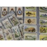 Cigarette Cards, Mixture, a large collection of cards sorted into part sets, Manufacturers include