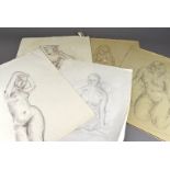 Bernard Hailstone R.P. (1910-1987), a portfolio of mainly nude studies of the female form, plus