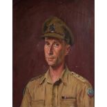 Bernard Hailstone R.P. (1910-1987), portrait of a British Army Officer oil on canvas, believed to be