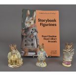Three Beswick Beatrix Potter character figures, BP2 backstamp, including Johnny Town Mouse, Samuel