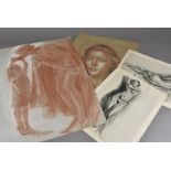 Bernard Hailstone R.P. (1910-1987), a folio of mainly graphite and pastel nude studies, unsigned (