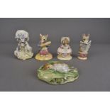 A collection of Beswick BP3 and later stamp Beatrix Potter character figures, including Anna