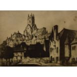 A good collection of drypoint etchings, by famous artists such as Ian Strang (1886-1952), J.