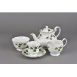 A Colclough Ivy pattern breakfast service, comprising six coffee cups, 12 tea cups, 14 saucers,
