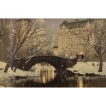 Rod Chase, modern print, Central Park New York, 59 cm x 95 cm, framed and glazed