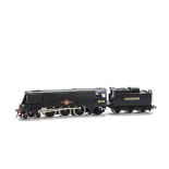 A Wrenn 00 Gauge W2238 Southern black unrebuilt Merchant Navy Class 'Blue Funnel' Locomotive and