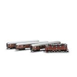 Marklin HO Gauge 3-rail Swedish Locomotive and Coaches, including 1-C-1 ASEA electric locomotive