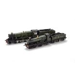 00 Gauge GWR Kit built Locomotives and Tenders, Wills or similar green 4-4-0 3327 'Marco Polo' and