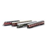 Marklin HO Gauge 3-rail German Diesel Locomotive and Coaches, including DB locomotive no V200 056 in