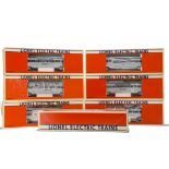 American O Gauge Extruded Aluminium Coaching Stock by Lionel, in 'stainless steel' finish with '