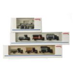 Marklin HO Gauge Road Vehicles ref 1894 & 1899 Advertising Vans and a ref 1896 traction engine, E,