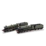 Modified Hornby Dublo 00 Gauge GWR green Castle Locomotives, Castle renamed 7007 'Great Western',