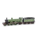 An 00 Gauge kitbuilt GNR green Ivatt small Atlantic 4-4-2 Locomotive and Tender No 990, built and