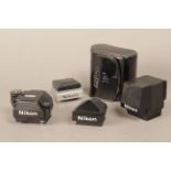 Nikon F2 Viewfinders, an AS Photomic head, DE-1, DW-1 and a cased DA-2 (a lot)