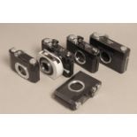Nikon Microscope Cameras, 5 variations, one with leaf shutter, one unmarked possibly not Nikon (5)