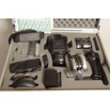 Mamiya 645J camera Outfit, body with 35mm F3.5 and 80mm F2.8 lenses, PD meter head and other