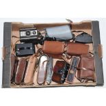 A collection of folding and box cameras, to include Coronet D-20, Agfa, Ensign etc