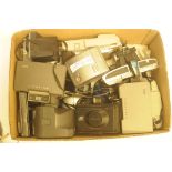 A collection of Polaroid cameras, to include Polaroid 330, Polaroid Land Camera, Polaroid EE100 etc