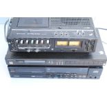 Hi-Fi, Philips CD650 CD player, Sony stereo cassette recorder TC-153-SD and Technics tuner St-G3L