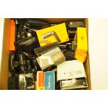 A large collection of instamatic and disc cameras, to include Kodak etc (two boxes)