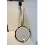 Banjo, Vision five string with resonator, some small scratches with soft Stagg bag