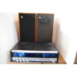 Hi-Fi, pair of Wharfdale Triton 3 speakers together with a Tandberg Receiver TR 2025L untested