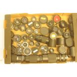 A collection of lenses, including Vivitar, Soligor, Minolta etc