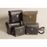 Leica outfit Cases, five assorted examples