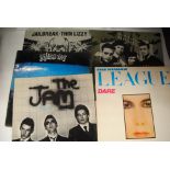 Albums/12"singles, fifty plus of various years and conditions mainly of pop music including The Jam,