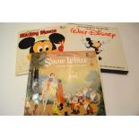 Walt Disney, a collection approximately fifty LP records and box sets various years and conditions