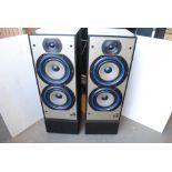 Speakers, pair of B & W DM330 no grills W 11.5" x D 12.5" x 33.5" untested