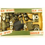 A collection of 35mm camera bodies, to include Nikon, Fujica, Canon and other examples