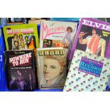 Books, approximately fifty including a number about Elvis, Soul and pop