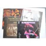 Albums, seventeen rock albums various years with the vinyl condition not so good including Jimi