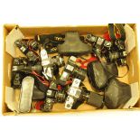 A collection of 35mm cameras, to include Pentax, Ricoh, Canon and other examples