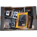 A Collection of Polaroid and cine cameras to include, Polaroid Colour Pack 80, Kodak EK2, lens and