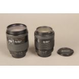 A Nikon AF 28-105 Lens, F3.5-4.5D model together with a 35-105 f 3.5-4.5 D Nikkor (2)