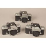 Nikon F Photomic Camera Bodies, 2 examples of the first version with a Photomic T model (3)