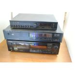 Hi-Fi, Pioneer tape deck CT656 mark II, a Rotel CD player RCD-855 and a QED tuner T237