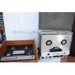 Reel to reel, National Stereophonic Model RS-772 and a Sony tape recorder TC-255 untested