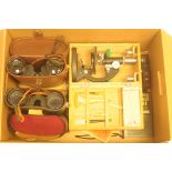 Two pairs of binoculars, to include Carl Zeiss Jena 10 x 50, microscope etc