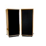 Speakers, A pair unbranded British speakers, circa 1970s, with 8" double cone full range driver,
