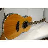 Guitar, acoustic JSH Encore model ENC 12 round back (12 string) good condition with soft case