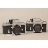 Nikon F Photomic Camera Bodies, two chrome Photomic Ftn versions (2)